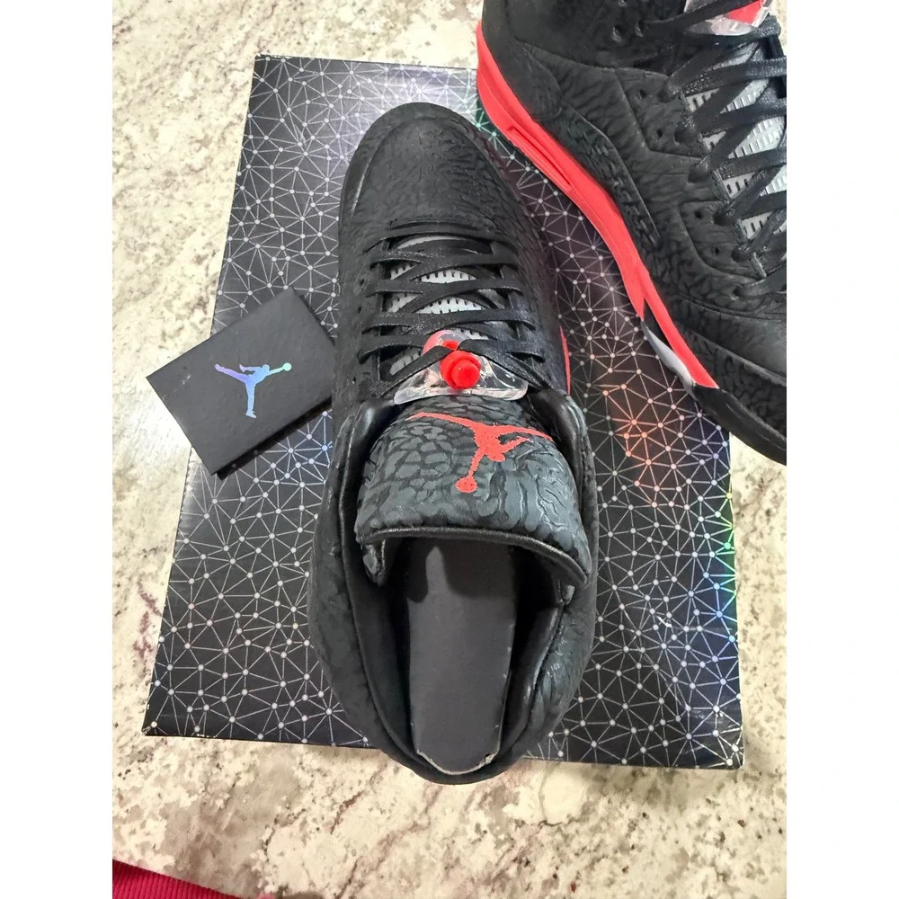 Jordan Air Jordan 3LAB5 Mens Size 13 Black Infrared NEW Elephant Print